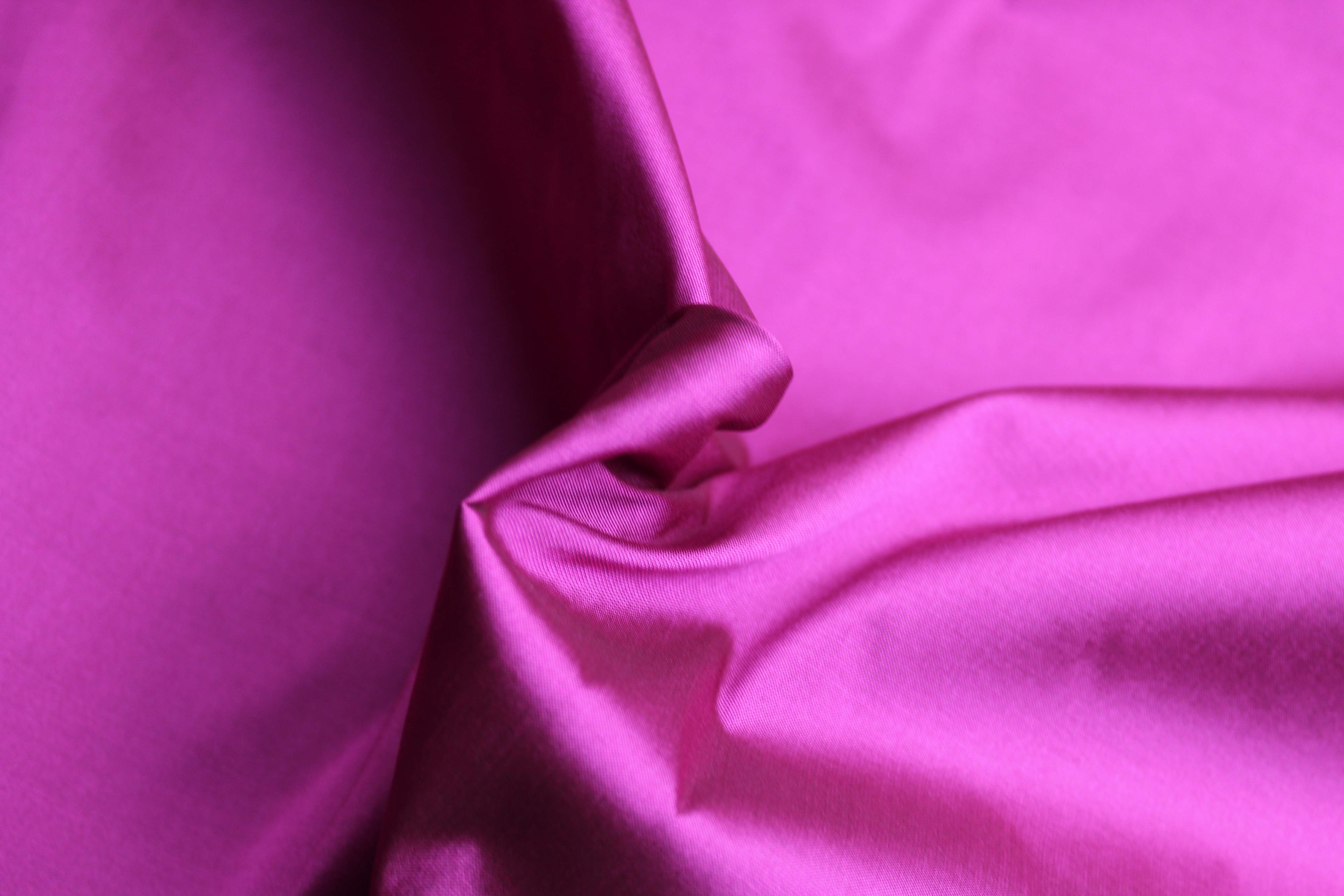 POLY TAFFETA - FUCHSIA/BLACK (1105)